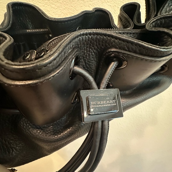 Burberry Black Leather Warrior Hobo Bag - Picture 5 of 10